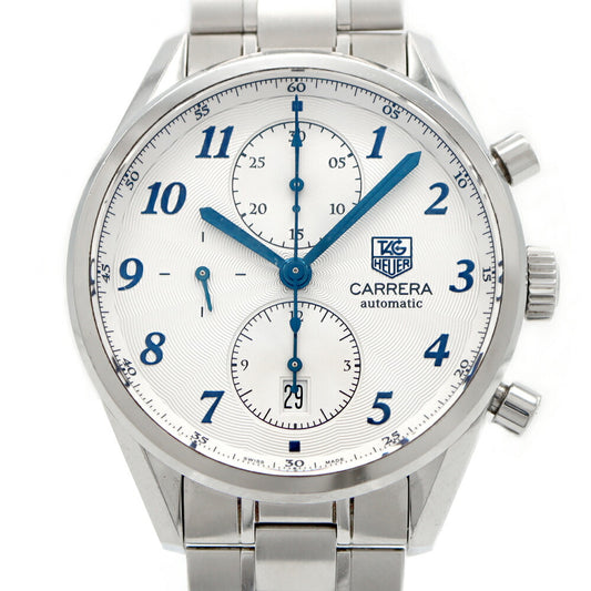 TAG Heuer TAG Heuer Carrera Heritage Caliber 16 Chronograph CAS2111 Date 100m Water Resistant Silver SS Stainless Steel Men's Automatic Winding [6 Month Warranty] [Watch] [Used]
