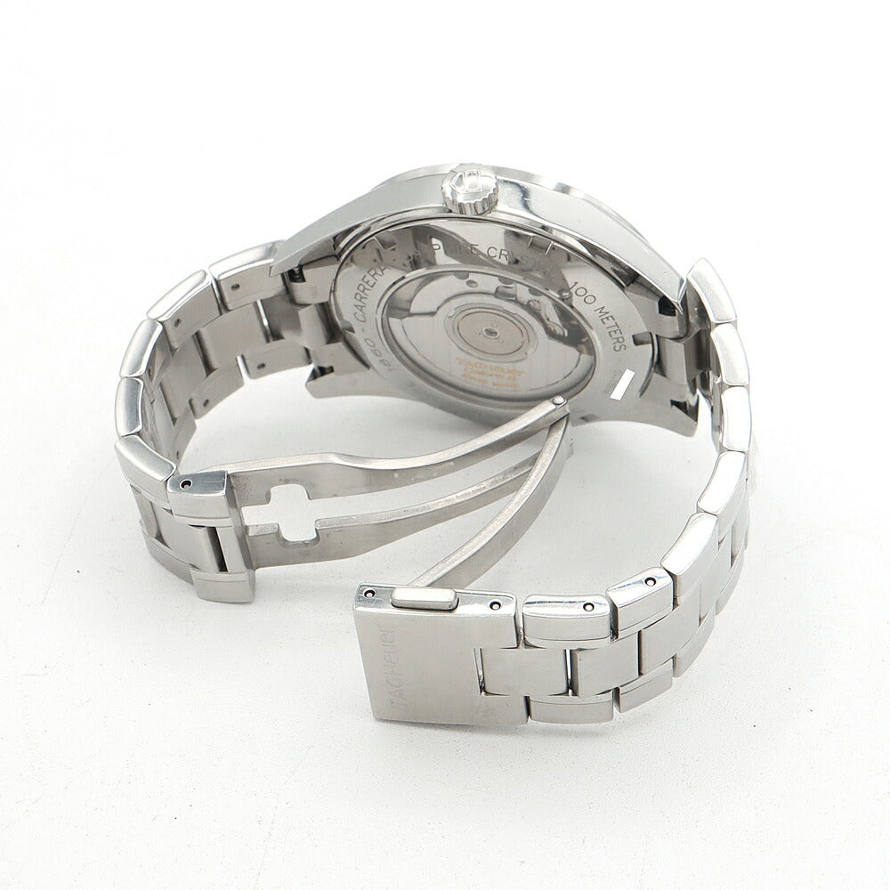 TAG Heuer タグホイヤー カレラ ヘリテージ キャリバー6 WAS2110 デイト 100m防水 裏スケ 黒 ブラック SS ステンレス メンズ 自動巻き【6ヶ月保証】【腕時計】【中古】