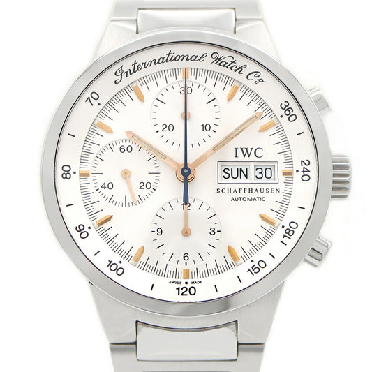 内部点検済 IWC インターナショナルウォッチカンパニー GST クロノグラフ IW370713 デイデイト 120m防水 シルバー SS ステンレス メンズ 自動巻き【6ヶ月保証】【腕時計】【中古】