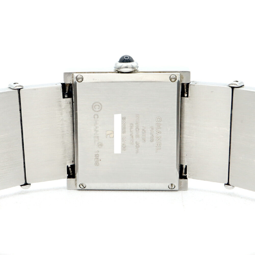 電池交換済 CHANEL シャネル マドモアゼル H0827 白 ホワイト SS ステンレス レディース クォーツ 【6ヶ月保証】【腕時計】【中古】