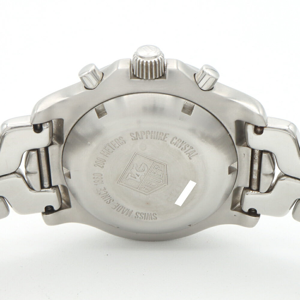 内部点検済 TAG Heuer タグホイヤー リンク クロノグラフ CT2112 デイト 200m防水 白 ホワイト SS ステンレス メンズ 自動巻き【6ヶ月保証】【腕時計】【中古】