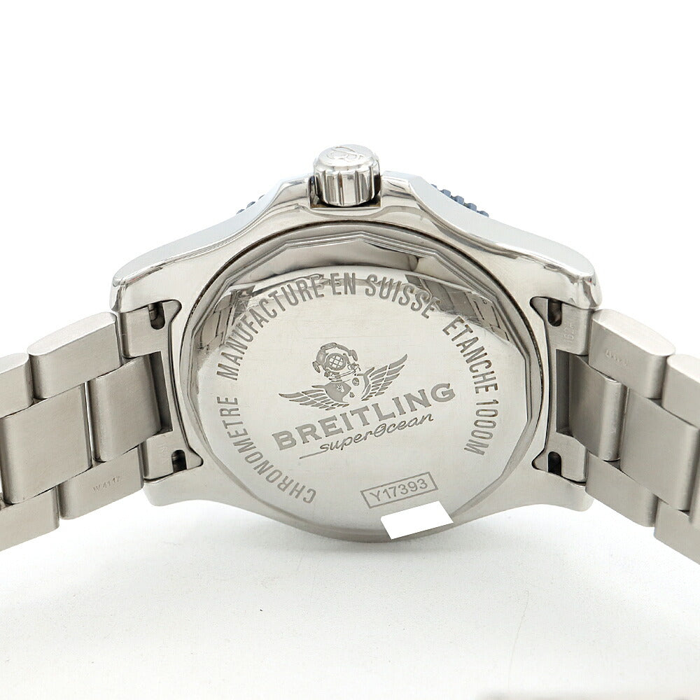 BREITLING ブライトリング スーパーオーシャン44 スペシャル Y17393 1000m防水 デイト 青 ブルー SS ステンレス メンズ 自動巻き【6ヶ月保証】【腕時計】【中古】