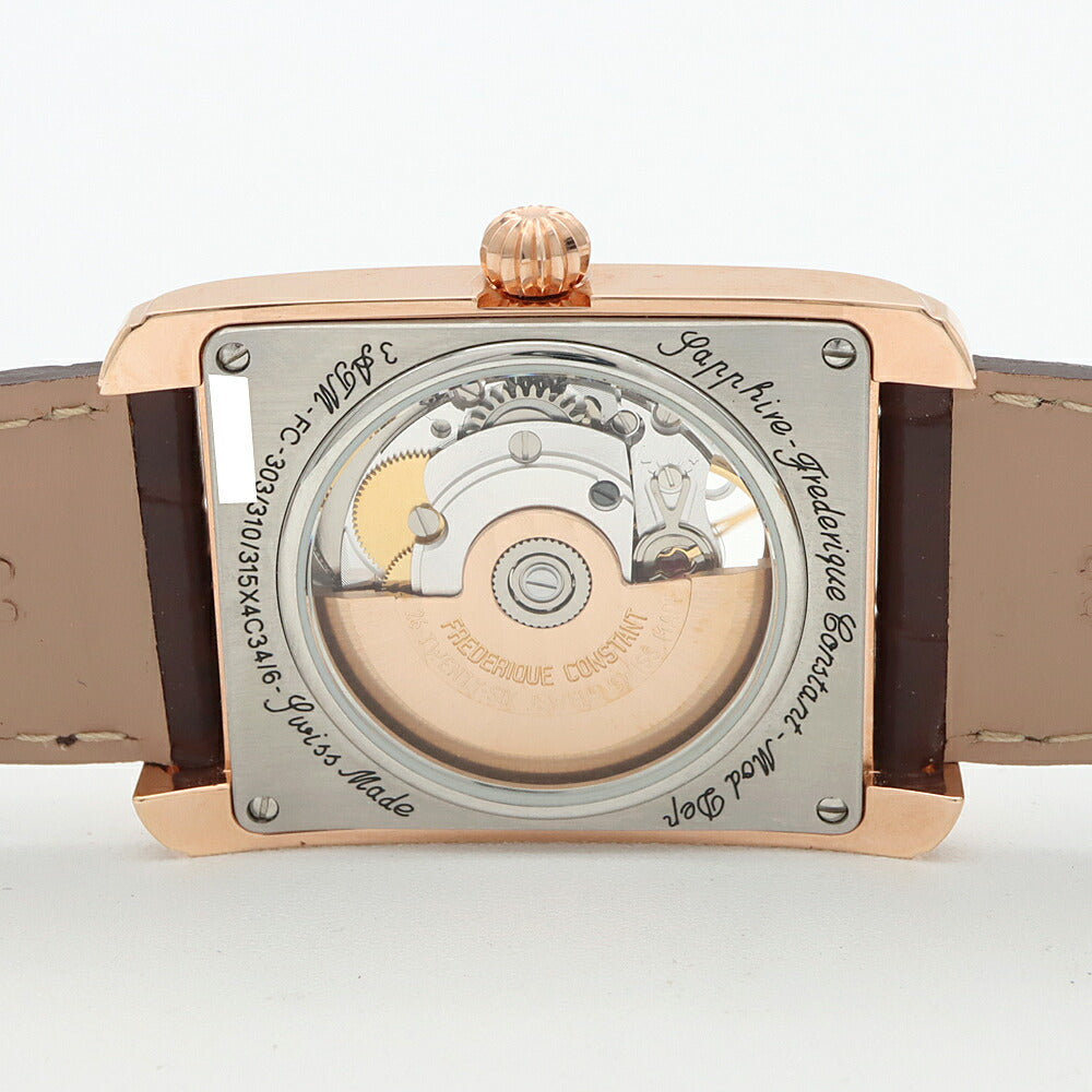内部点検済 FREDERIQUE CONSTANT フレデリックコンスタント クラシック カレ ハートビート FC-303/310/315X4C34/6 裏スケ シルバー PGP ピンクゴールド 純正ベルト 純正尾錠 メンズ 自動巻き【6ヶ月保証】【腕時計】【中古】