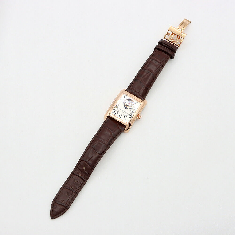 内部点検済 FREDERIQUE CONSTANT フレデリックコンスタント クラシック カレ ハートビート FC-303/310/315X4C34/6 裏スケ シルバー PGP ピンクゴールド 純正ベルト 純正尾錠 メンズ 自動巻き【6ヶ月保証】【腕時計】【中古】