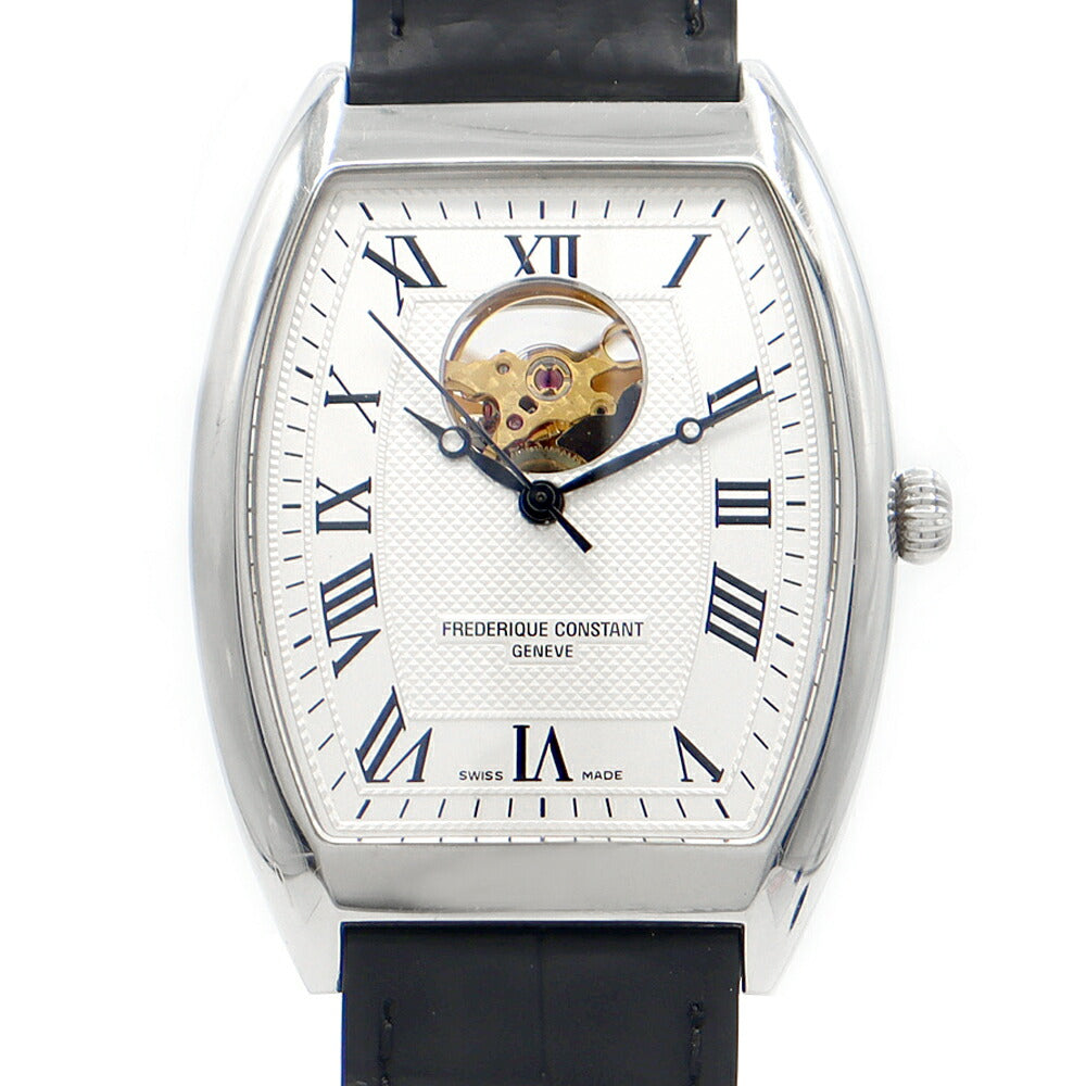 FREDERIQUE CONSTANT フレデリックコンスタント ハートビート トノー FC303/310X4T25/6 裏スケ シルバー SS ステンレス 純正尾錠 メンズ 自動巻き【6ヶ月保証】【腕時計】【中古】