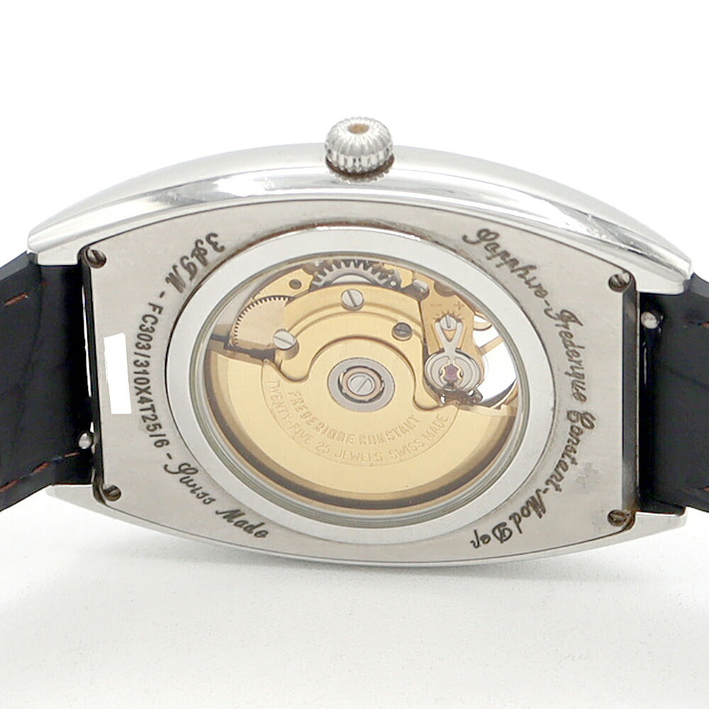 FREDERIQUE CONSTANT フレデリックコンスタント ハートビート トノー FC303/310X4T25/6 裏スケ シルバー SS ステンレス 純正尾錠 メンズ 自動巻き【6ヶ月保証】【腕時計】【中古】