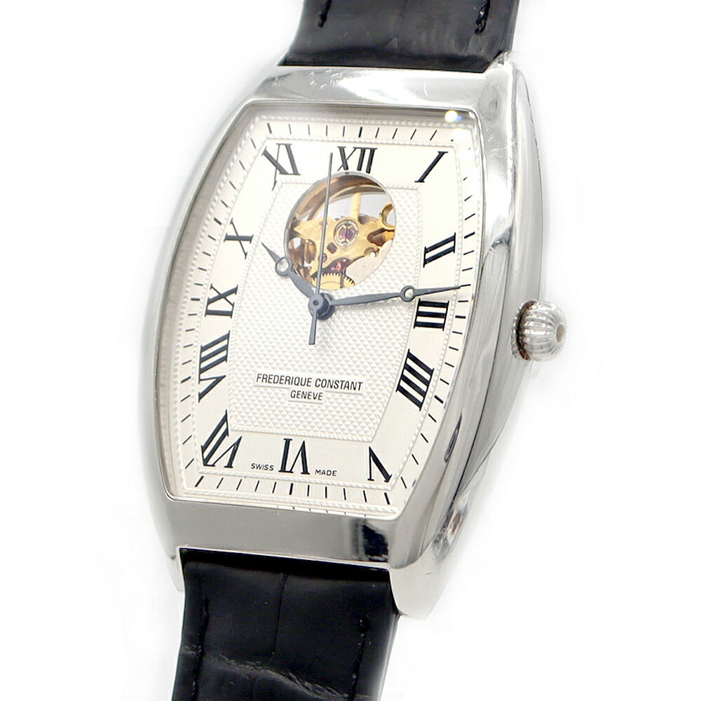 FREDERIQUE CONSTANT フレデリックコンスタント ハートビート トノー FC303/310X4T25/6 裏スケ シルバー SS ステンレス 純正尾錠 メンズ 自動巻き【6ヶ月保証】【腕時計】【中古】