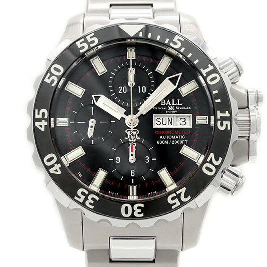 BALL ボール ウォッチ エンジニア ハイドロカーボン ネドゥ クロノグラフ DC3026A-SCJ-BK 600m防水 デイデイト 黒 ブラック Ti チタン SS ステンレス メンズ 自動巻き【6ヶ月保証】【腕時計】【中古】