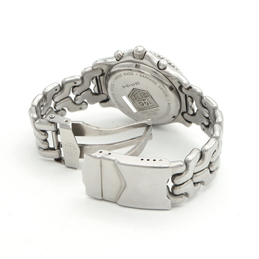 電池交換済 TAG Heuer タグホイヤー S/el セルシリーズ クロノグラフ CG1112 デイト 200m防水 白 ホワイト SS ステンレス メンズ クォーツ【6ヶ月保証】【腕時計】【中古】