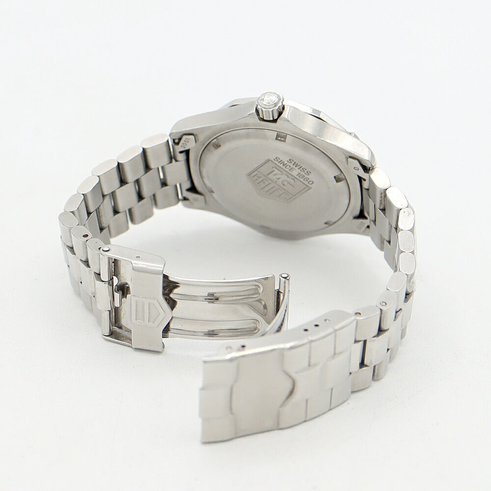 電池交換済 TAG Heuer タグホイヤー 2000 エクスクルーシブ WN1111 デイト 200m防水 白 ホワイト SS ステンレス メンズ クォーツ【6ヶ月保証】【腕時計】【中古】