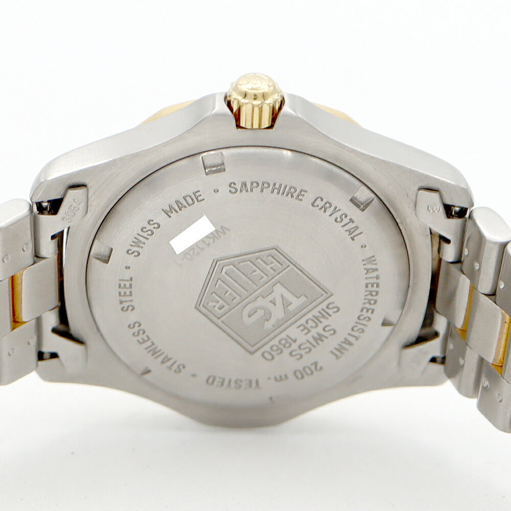 Battery replaced TAG Heuer Professional WH1120 Date 200m Water Resistant Silver SS Stainless YG Yellow Gold Men's Quartz [6 Month Warranty] [Watch] [Used]