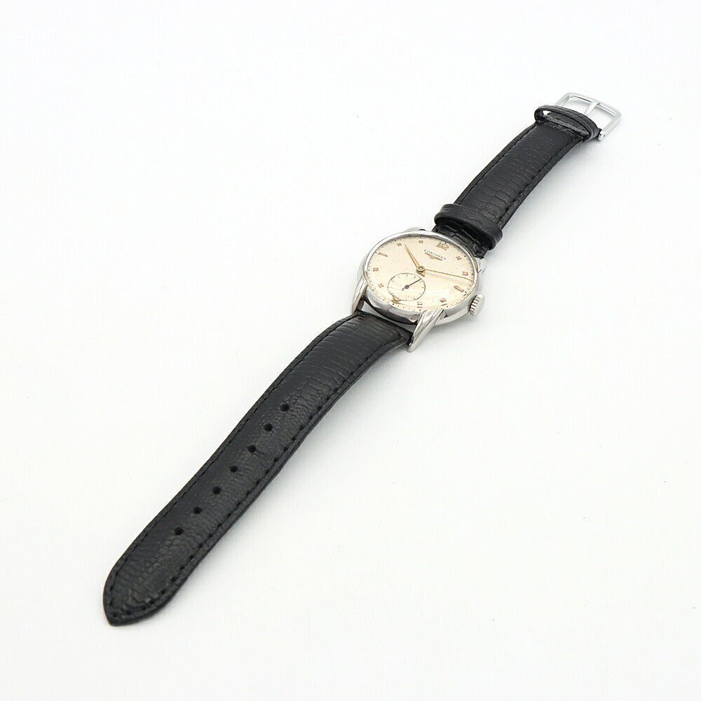 LONGINES ロンジン ラウンド スモールセコンド シルバー SS ステンレス メンズ 手巻き アンティーク ヴィンテージ【6ヶ月保証】【腕時計】【中古】