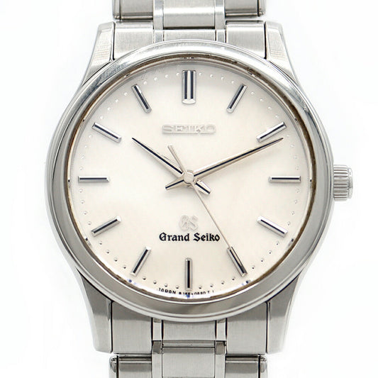 Battery replaced SEIKO GS Grand Seiko 8J55-0AA0 100m waterproof white SS stainless steel men's quartz [6 months warranty] [Watch] [Used]
