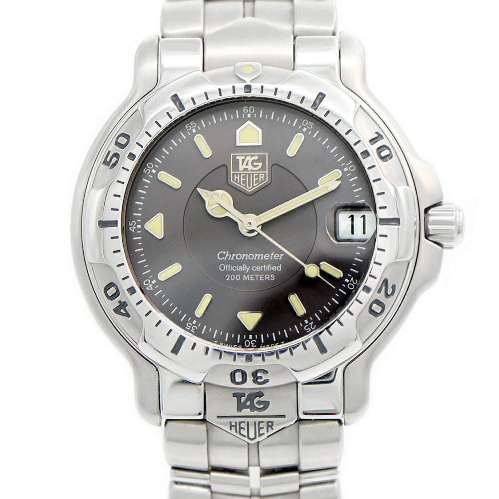 TAG Heuer タグホイヤー 6000シリーズ WH5212 BA0676 200m防水 デイト グレー SS ステンレス メンズ レディース ボーイズ 自動巻き【6ヶ月保証】【腕時計】【中古】