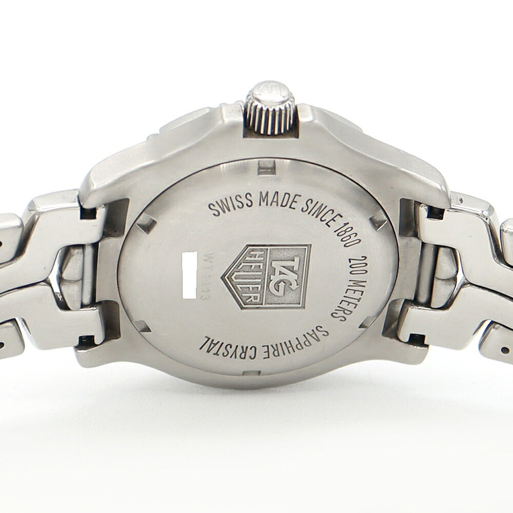 電池交換済 TAG Heuer タグホイヤー リンク プロフェッショナル WT1113 デイト 200m防水 青 ブルー SS ステンレス メンズ クォーツ【6ヶ月保証】【腕時計】【中古】