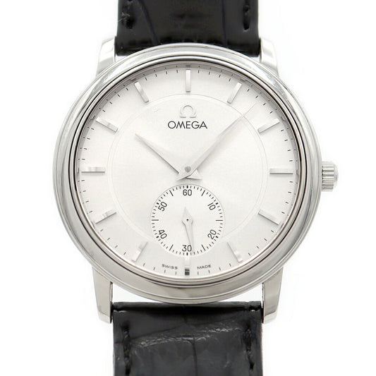 OMEGA Omega De Ville Prestige 4820.31 Small Second Silver SS Stainless Steel Genuine Belt Genuine Buckle Men's Manual Winding De Ville [6 Month Warranty] [Watch] [Used]