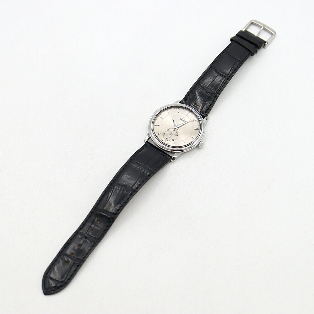 OMEGA オメガ デビル プレステージ 4820.31 スモールセコンド シルバー SS ステンレス 純正ベルト 純正尾錠 メンズ 手巻き デヴィル【6ヶ月保証】【腕時計】【中古】