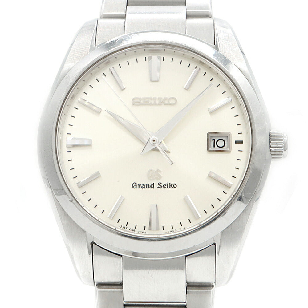 電池交換済 SEIKO セイコー GS グランドセイコー ヘリテージコレクション 9F62-0AB0 デイト 100m防水 シルバー SS ステンレス メンズ クォーツ【6ヶ月保証】【腕時計】【中古】
