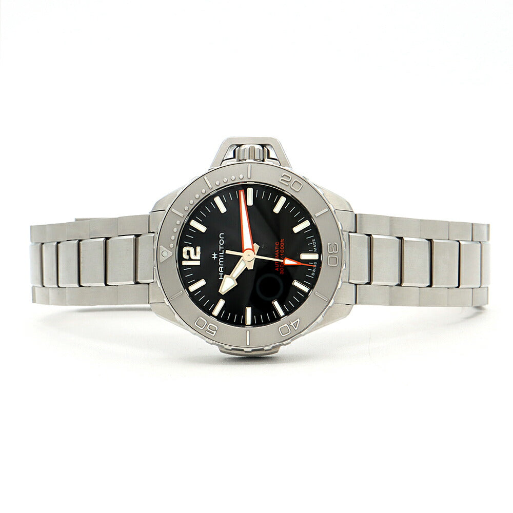 HAMILTON Khaki Navy Open Water Auto H774850 300m Waterproof Black SS Stainless Steel Men's Automatic Winding [6 Month Warranty] [Watch] [Used]