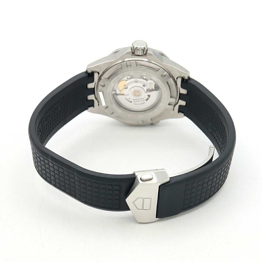 TAG Heuer タグホイヤー アクアレーサー キャリバー5 WAJ2150 500m防水 デイト 黒 ブラック K18PG ピンクゴールド SS ステンレス コンビ 純正ベルト 純正尾錠 メンズ 自動巻き【6ヶ月保証】【腕時計】【中古】