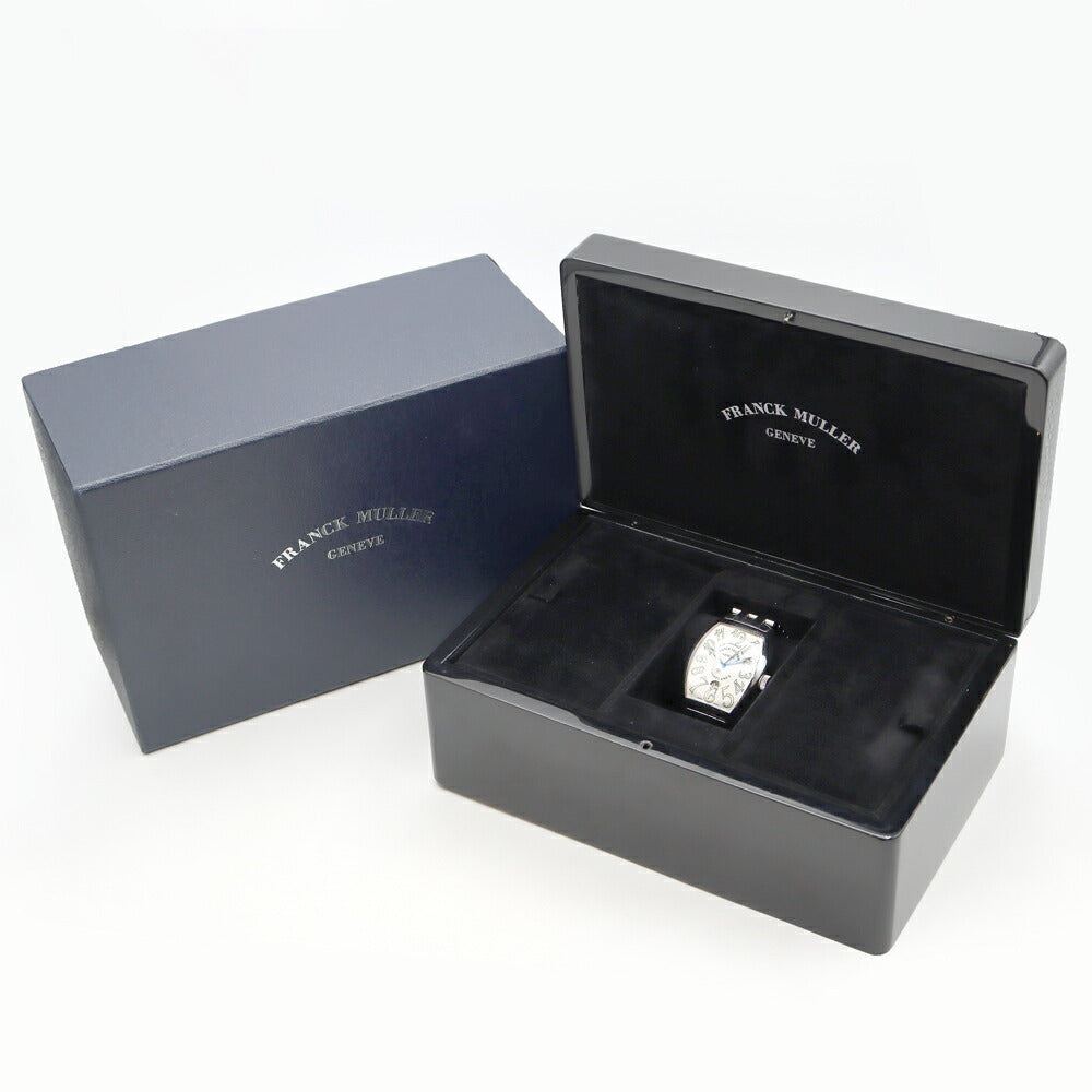 FRANCK MULLER フランクミュラー カサブランカ 8880C DT デイト 白 ホワイト SS ステンレス メンズ 自動巻き【6ヶ月保証】【中古】【腕時計】