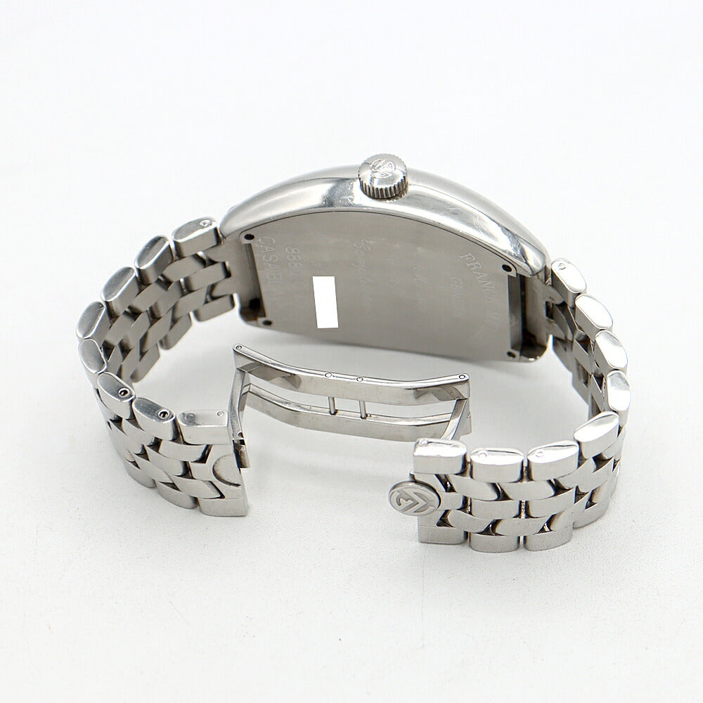 FRANCK MULLER フランクミュラー カサブランカ 8880C DT デイト 白 ホワイト SS ステンレス メンズ 自動巻き【6ヶ月保証】【中古】【腕時計】