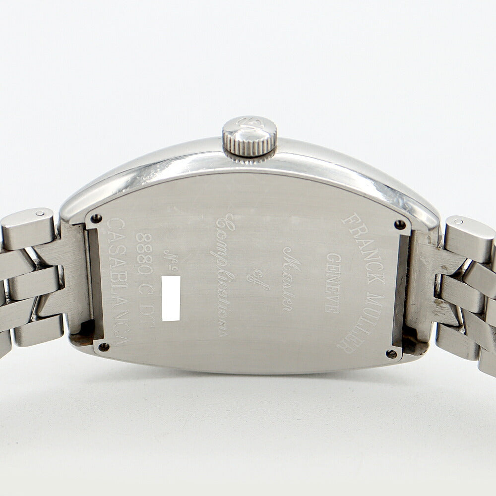 FRANCK MULLER フランクミュラー カサブランカ 8880C DT デイト 白 ホワイト SS ステンレス メンズ 自動巻き【6ヶ月保証】【中古】【腕時計】