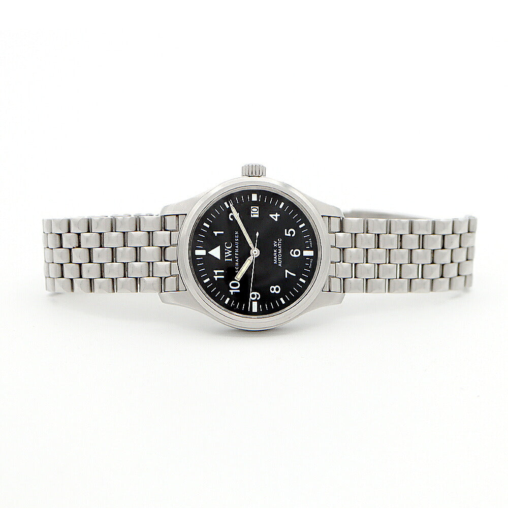 IWC インターナショナルウォッチカンパニー パイロットウォッチ マークXV IW325307 デイト 黒 ブラック SS ステンレス メンズ 自動巻き マーク15【6ヶ月保証】【腕時計】【中古】