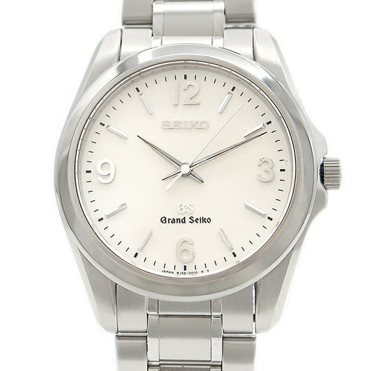 Battery replaced SEIKO GS Grand Seiko 8J55-0010 100m waterproof silver SS stainless steel men's quartz [6 months warranty] [watch] [used]