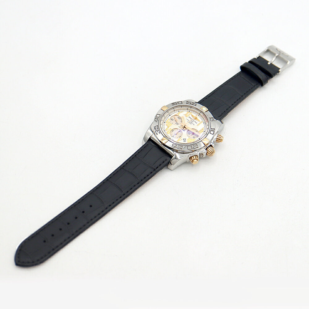 Internally inspected BREITLING Chronomat 44 Bikoro IB0110 Chronograph 500m Water Resistant Date Silver YG Yellow Gold SS Stainless Steel Combi Genuine Buckle Men's Automatic Winding [6 Month Warranty] [Watch] [Used]