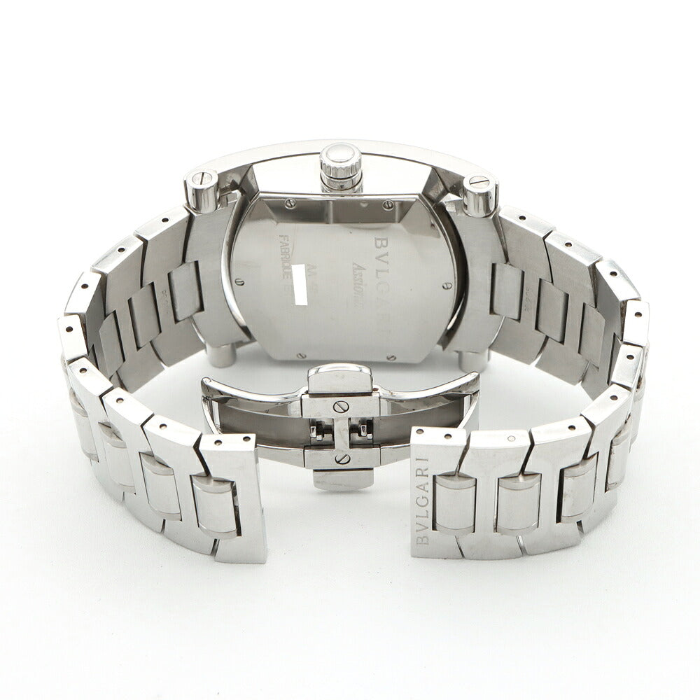 内部点検済 BVLGARI ブルガリ アショーマ AA48S デイト グレー SS ステンレス メンズ 自動巻き【6ヶ月保証】【腕時計】【中古】