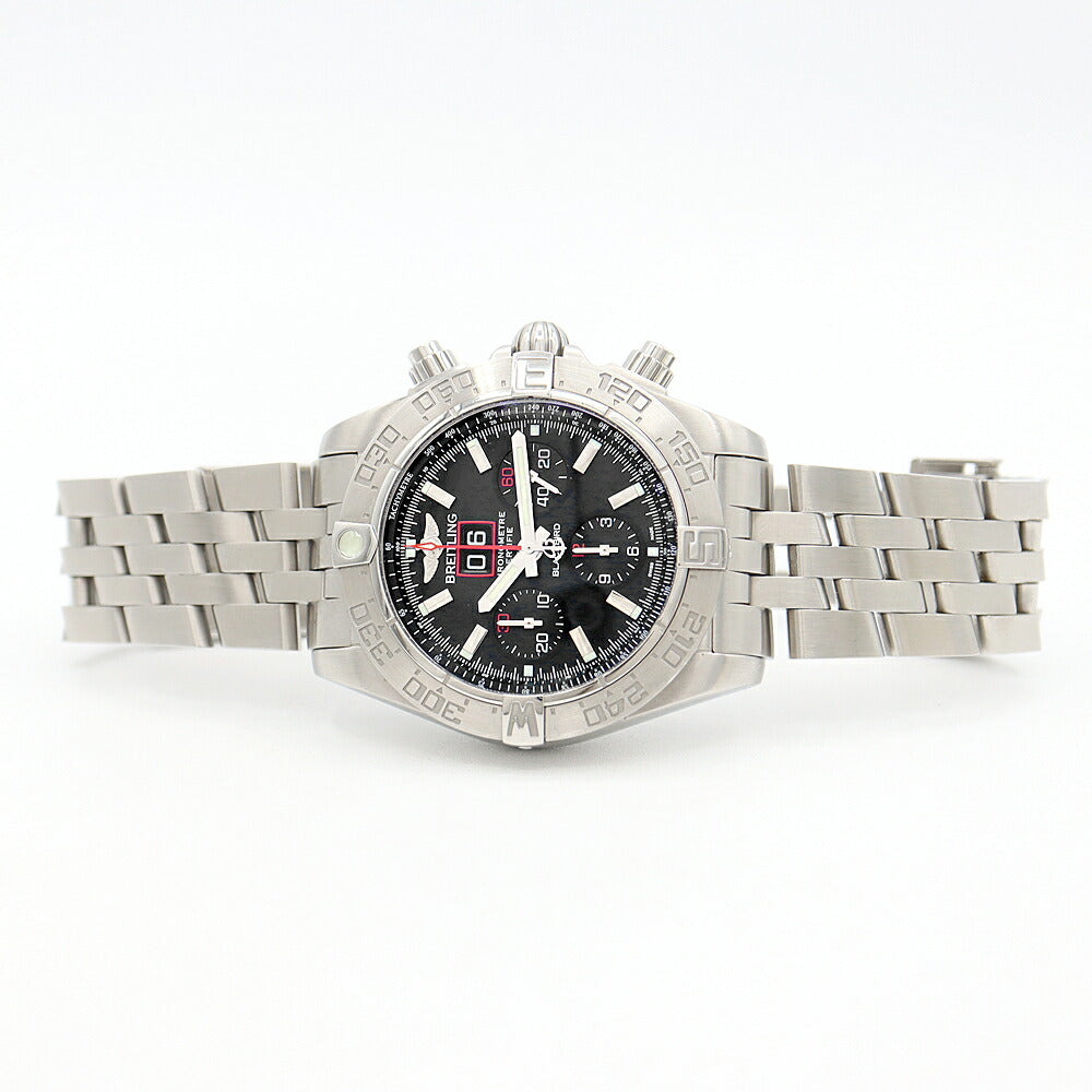 BREITLING ブライトリング クロノマット ブラックバード 2000本限定 A44360 クロノグラフ ビッグデイト 300m防水 黒 ブラック SS ステンレス メンズ 自動巻き【6ヶ月保証】【腕時計】【中古】