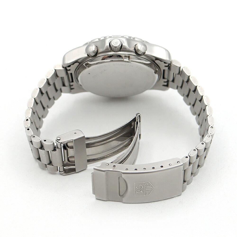 電池交換済 TAG Heuer タグホイヤー プロフェッショナル 570.206 クロノグラフ デイト 200m防水 黒 ブラック SS ステンレス メンズ クォーツ【6ヶ月保証】【腕時計】【中古】