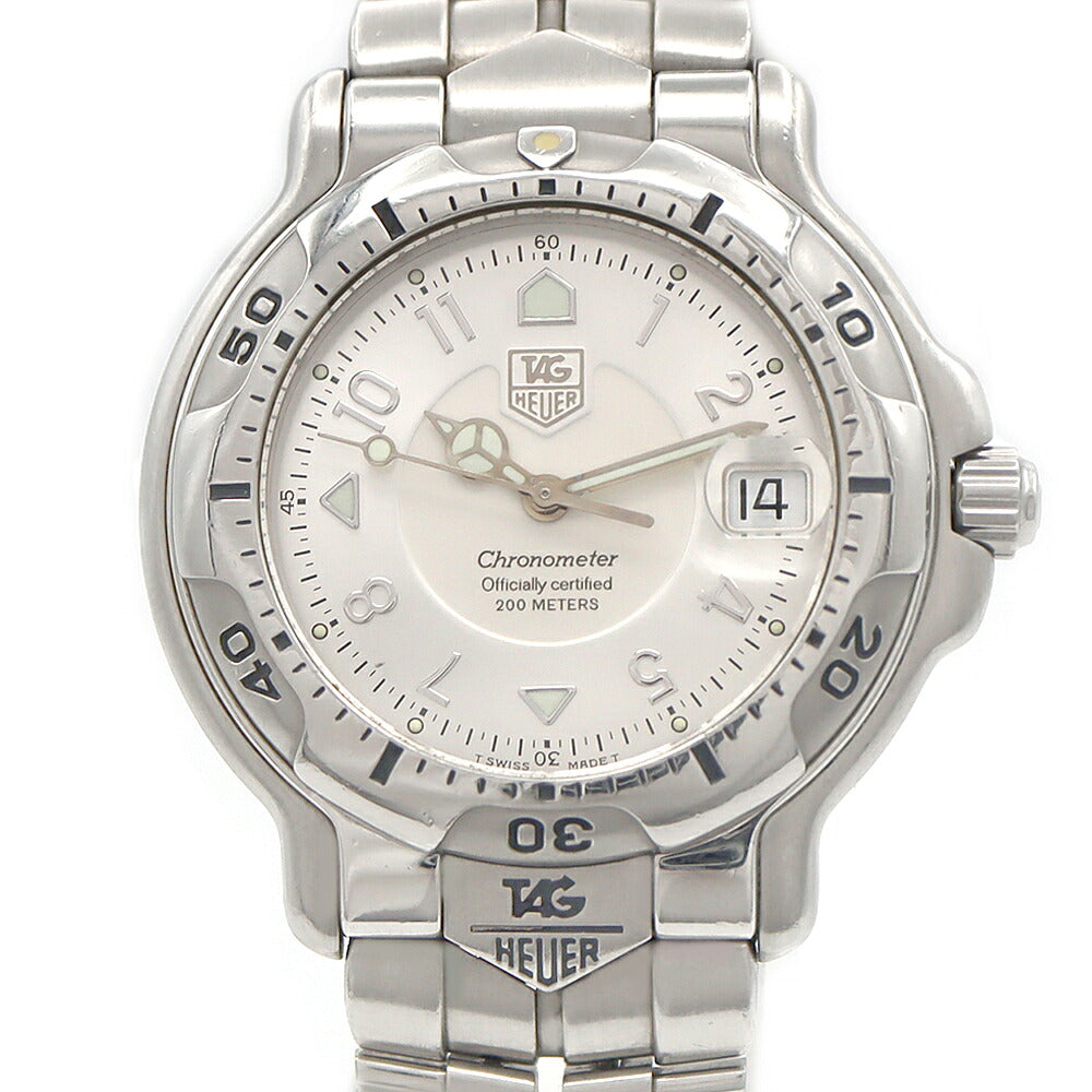 TAG Heuer タグホイヤー 6000シリーズ WH5111-K1 デイト 200m防水 シルバー SS ステンレス メンズ 自動巻き【6ヶ月保証】【腕時計】【中古】