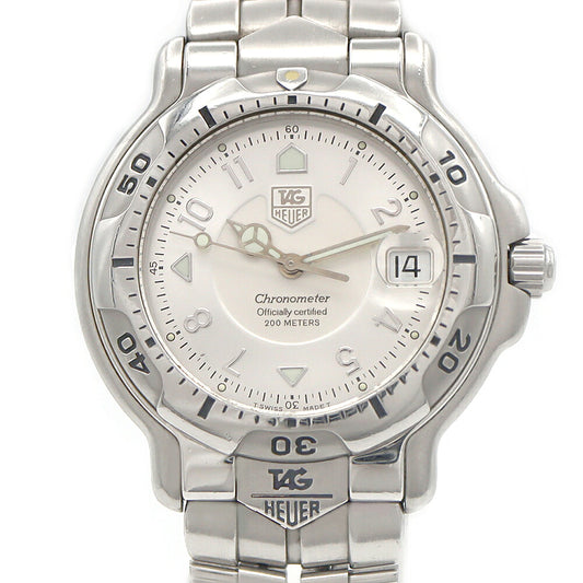TAG Heuer タグホイヤー 6000シリーズ WH5111-K1 デイト 200m防水 シルバー SS ステンレス メンズ 自動巻き【6ヶ月保証】【腕時計】【中古】
