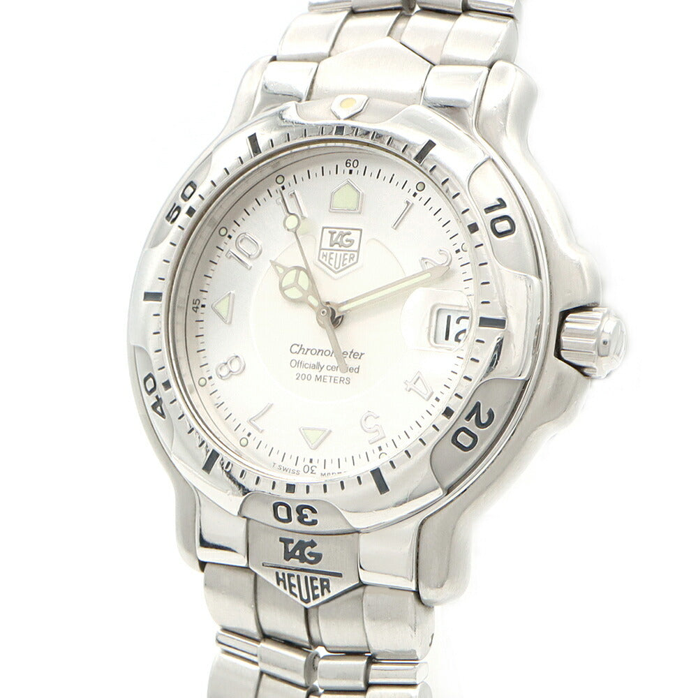 TAG Heuer タグホイヤー 6000シリーズ WH5111-K1 デイト 200m防水 シルバー SS ステンレス メンズ 自動巻き【6ヶ月保証】【腕時計】【中古】
