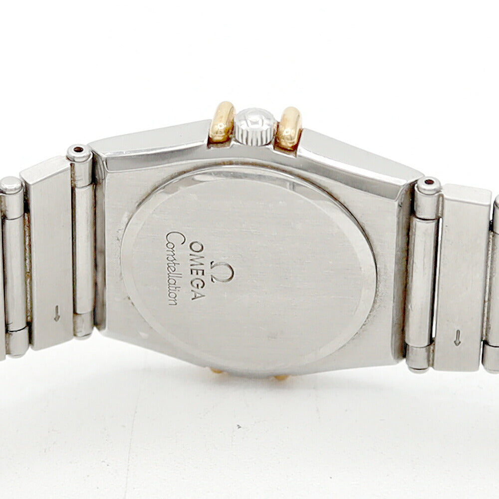 電池交換済 OMEGA オメガ コンステレーション 795.1080 Cal.1455 K18YGベゼル 白 ホワイト K18YG イエローゴールド SS ステンレス コンビ レディース クォーツ【6ヶ月保証】【腕時計】【中古】