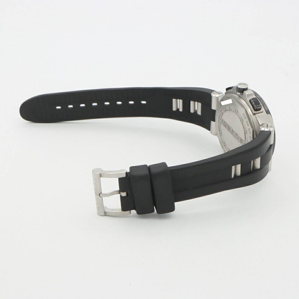 BVLGARI ブルガリ ディアゴノ セラミック DG42SCCH クロノグラフ デイト 100m防水 黒 ブラック CE セラミック SS ステンレス 純正ベルト 純正尾錠 メンズ 自動巻き【6ヶ月保証】【腕時計】【中古】