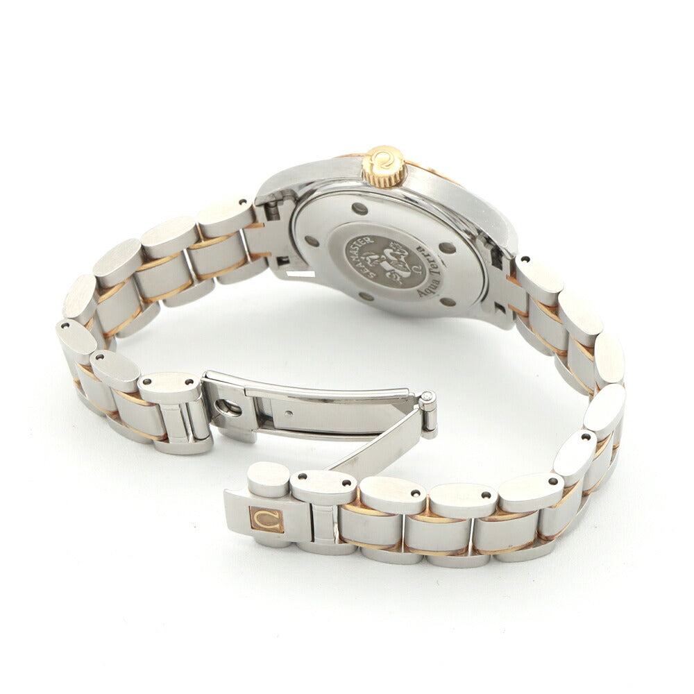 電池交換済 OMEGA オメガ シーマスター アクアテラ 2377.30 デイト 150m防水 シルバー SS ステンレス YG イエローゴールド コンビ レディース クォーツ【6ヶ月保証】【腕時計】【中古】