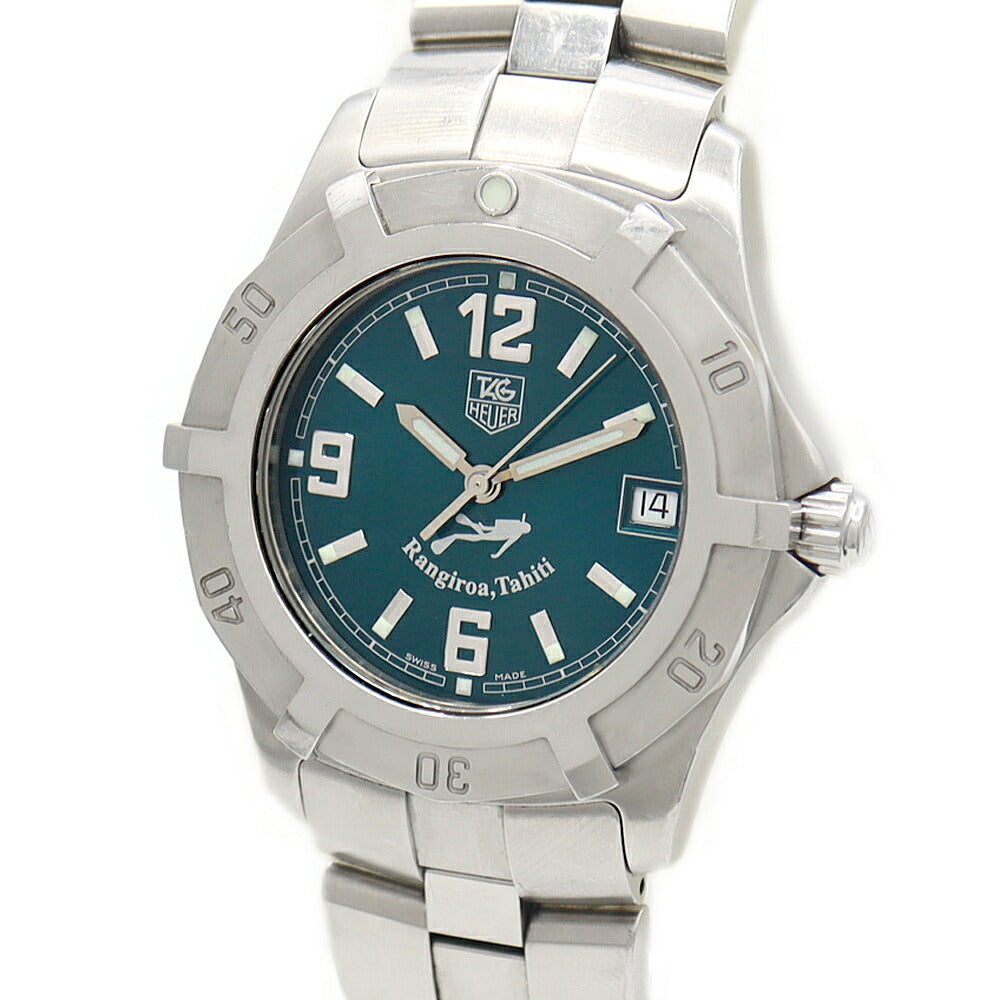 Battery replaced TAG Heuer 2000 Exclusive Rangiroa Tahiti Limited to 3000 pieces worldwide WN111A BA0332 200m Water Resistant Date Blue Green SS Stainless Steel Men's Quartz [6 Month Warranty] [Watch] [Used]