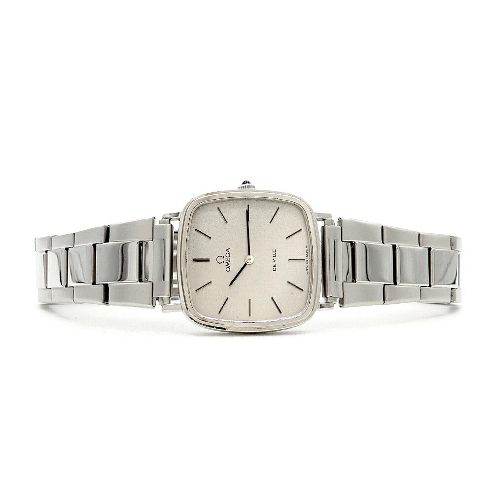OMEGA オメガ DeVille デビル スクエア 111.0118 Cal.625 17石 シルバー SS ステンレス メンズ 手巻き アンティーク ヴィンテージ デヴィル【腕時計】【中古】