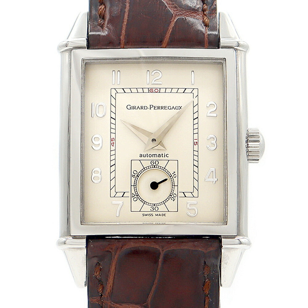 GIRARD PERREGAUX ジラールペルゴ ヴィンテージ 1945 2594 スモールセコンド シルバー SS ステンレス 純正ベルト 純正尾錠 メンズ 自動巻き【6ヶ月保証】【腕時計】【中古】