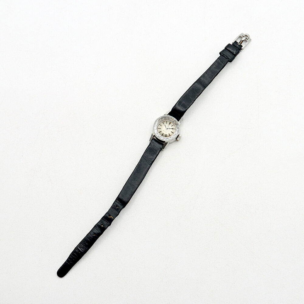 OMEGA オメガ DeVille デビル 511.166 Cal.485 17石 カットガラス シルバー SS ステンレス 純正尾錠 レディース 手巻き デヴィル アンティーク ヴィンテージ【腕時計】【中古】