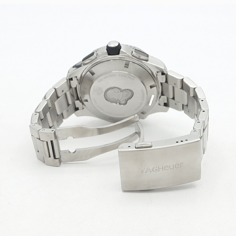 TAG Heuer タグホイヤー アクアレーサー キャリバー16 クロノグラフ CAK2112 BA0833 デイト 500m防水 青 ブルー SS ステンレス CE セラミック メンズ 自動巻き【6ヶ月保証】【腕時計】【中古】