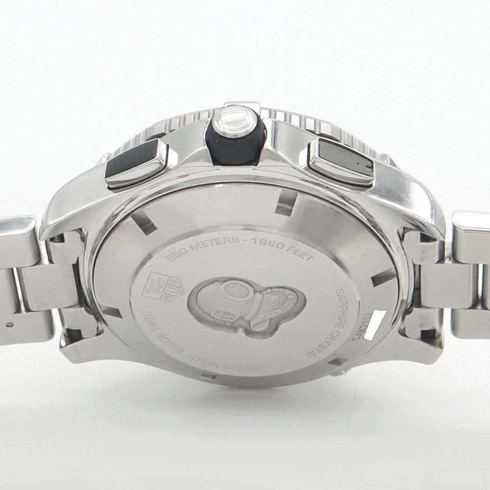 TAG Heuer タグホイヤー アクアレーサー キャリバー16 クロノグラフ CAK2112 BA0833 デイト 500m防水 青 ブルー SS ステンレス CE セラミック メンズ 自動巻き【6ヶ月保証】【腕時計】【中古】