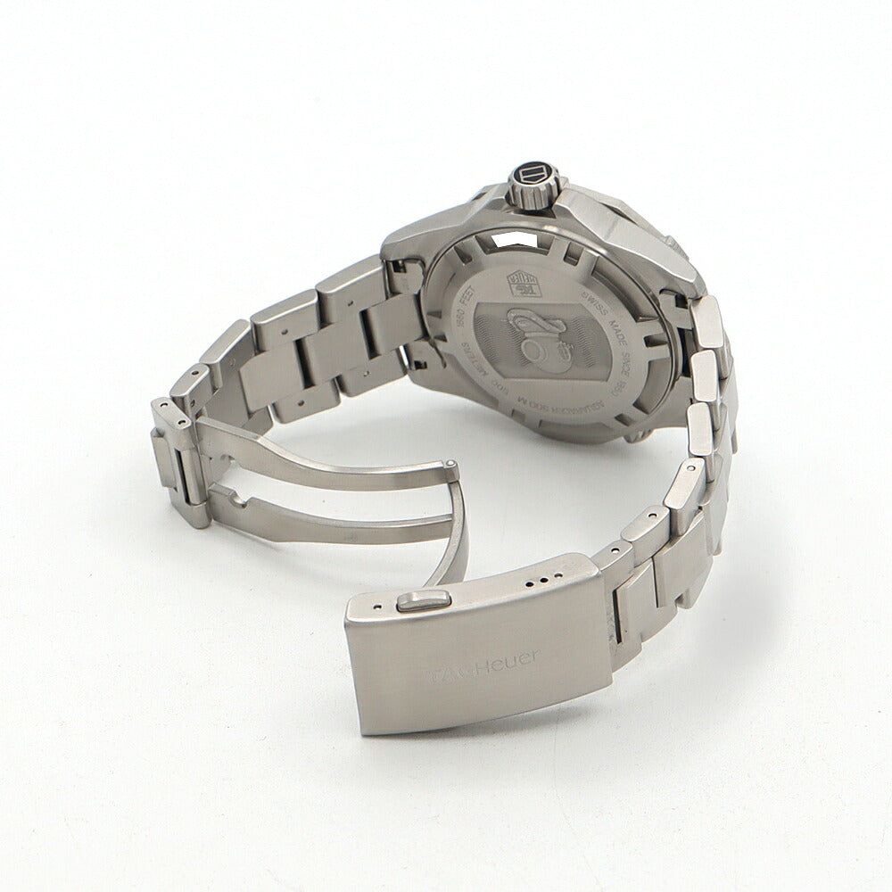 電池交換済 TAG Heuer タグホイヤー アクアレーサー WAJ1111 500m防水 デイト グレー SS ステンレス メンズ クォーツ【6ヶ月保証】【腕時計】【中古】