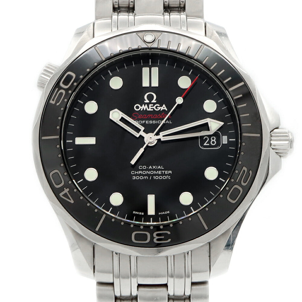 OMEGA オメガ シーマスター ダイバー 300 コーアクシャル 212.30 300m防水 デイト 黒 ブラック SS ステンレス CE セラミック メンズ 自動巻き 【6ヶ月保証】【腕時計】【中古】