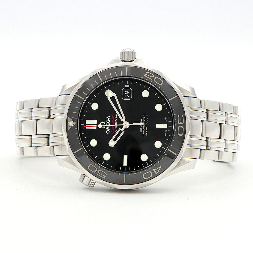 OMEGA オメガ シーマスター ダイバー 300 コーアクシャル 212.30 300m防水 デイト 黒 ブラック SS ステンレス CE セラミック メンズ 自動巻き 【6ヶ月保証】【腕時計】【中古】