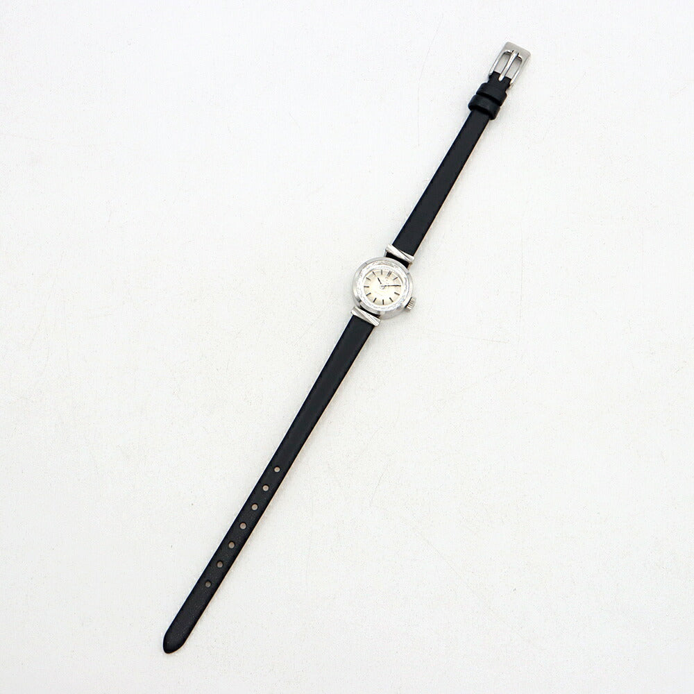 OMEGA DeVille cut glass 511.285 Cal.485 17 stones silver SS stainless steel ladies manual winding antique vintage DeVille [watch] [used]