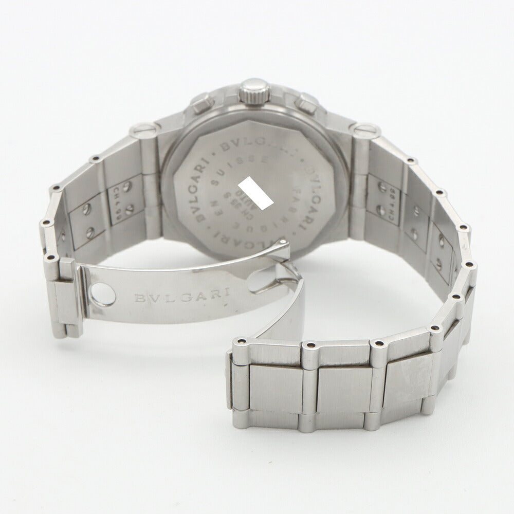 Internally inspected BVLGARI Bvlgari Diagono Sports Chronograph CH35S AUTO Date White SS Stainless Steel Men's Automatic Winding [6 months warranty] [Watch] [Used]